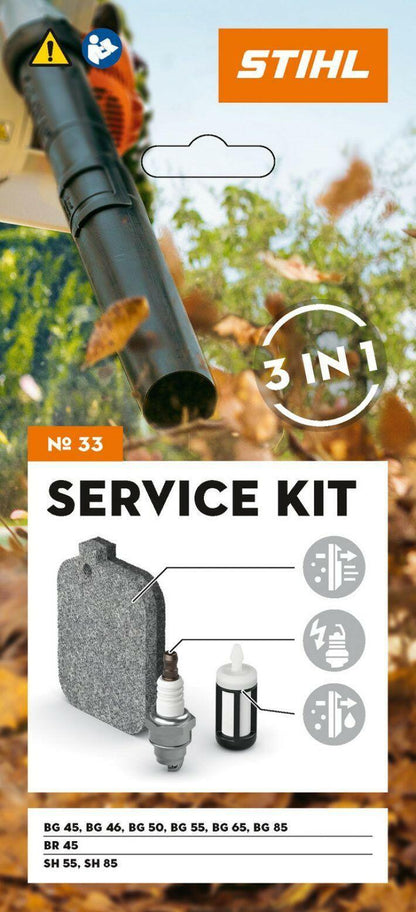 Stihl Service Kit 33 voor BG 45 t/m BG 85, BR 45, SH 55 & SH 85 - keizers.nu